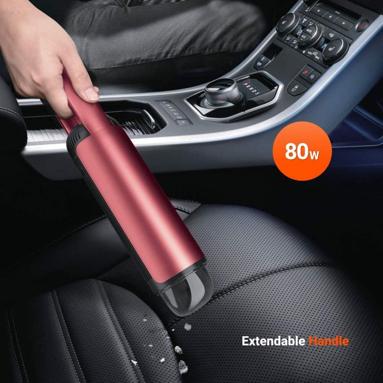 Porodo Portable Vacuum Cleaner - 6000mAh - Red