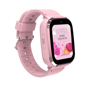  Porodo 4G Kids GPS 1.85 inches Smart Watch Junicare with Touch Display, 36 Hours Working Time, 3 Hours Charging Time, Video Calling - Pink