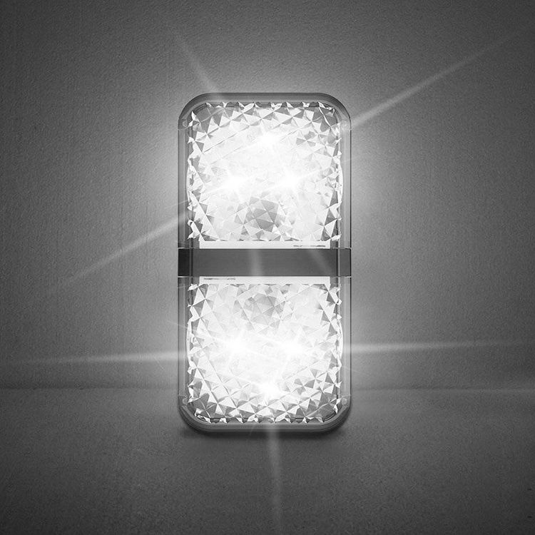 Baseus Door Open Warning Light with LED Lamp, Aluminum + ABS + PC, Waterproof, 2 Pieces - Black