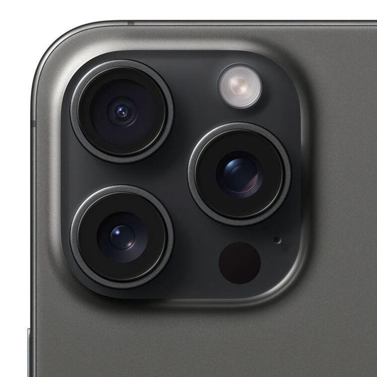 Apple iPhone 15 Pro Max with 1TB Capacity, 6.7-inch Screen Size, Dual eSIM, 48MP Camera Resolution, A17 Bionic Chip, USB-C Connector Type, 5G Network Technology, Splash, Water & Dust Resistant - Black Titanium