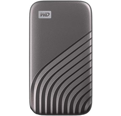 Western Digital 500GB My Passport SSD, 1050MB/s Read, 1000MB/s Write, PC & Mac Compatible-WDBAGF5000AGY-WESN - Grey - Grey