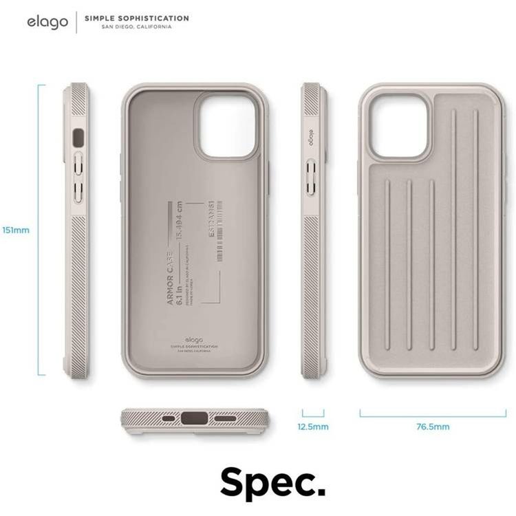 Elago Armor Case for iPhone 12 Pro (6.1") - Stone