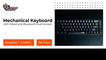 Porodo Gaming Keyboard - Dual Version, English & Arabic, US+Arabic Switches (PDX214-BK)