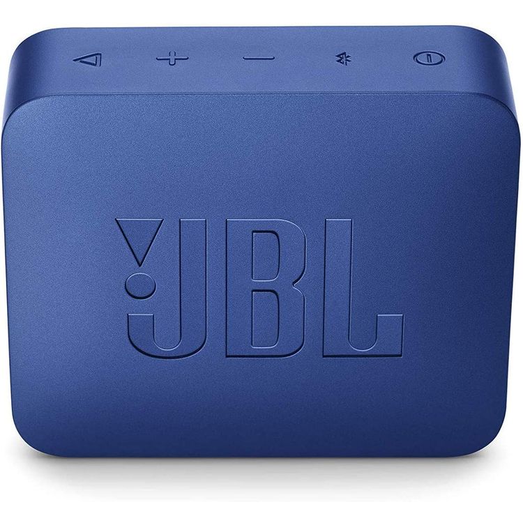 JBL GO 2 Portable Wireless Bluetooth Speaker, 5-hours Playtime, IP67 Waterproof Feature, Speaker Built-in Noise-Cancelling Speakerphone - Blue