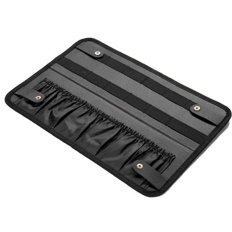 Porodo Travel Makeup Case with Detachable LED Mirror, 3000mA Battery, 144 LED Beads, 2800-6500K Color Temperature, 3 Light Modes, USB-C Charging Interface, Multiple Compartments - Black