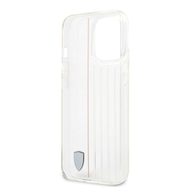 CG MOBILE Ferrari PC/TPU Hard Case with 3D Lines Contrasted Compatible for iPhone 13 Pro (6.1") Anti-Scratch, Easy Access to All Ports