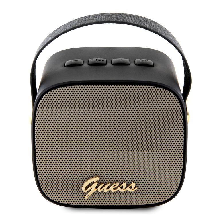 Guess Wireless Speaker with 10m Bluetooth range, Crystal Clear Sound & Rich Bass, True Wireless Stereo Function, 1200mAh Battery, 40mm Driver Unit, Lightweight & Portable - Black