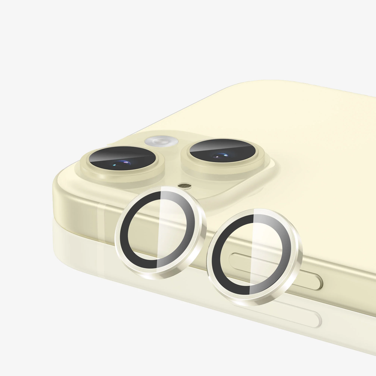 Green Lion iPhone 15 / iPhone 15 Plus For HD Plus Camera Lens - Light Yellow