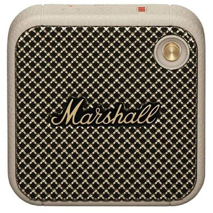 Marshall Willen II Compact Portable Wireless Speaker, Lightweight, Built-in Microphone, Dust & Water Proof, Fast Charge,  2.5 Hours Charging Time, 17  Hours Play Time - Cream