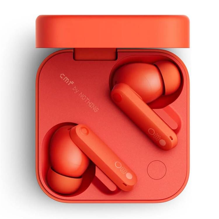 Nothing Buds CMF Pro 2 Wireless Earphones with 50dB Hybrid ANC, Low Lag Mode for Gaming Transparency Mode, Spatial Audio Support, 43 Hours Total Battery Life with Charging Case - Orange 