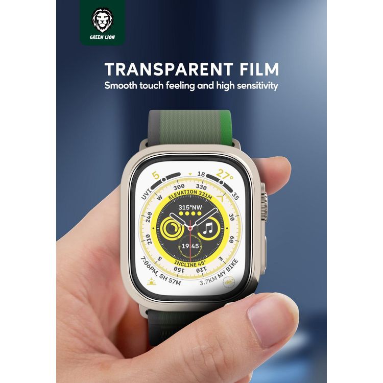 Green iWatch Ultra Screen Protector 49mm - Orange