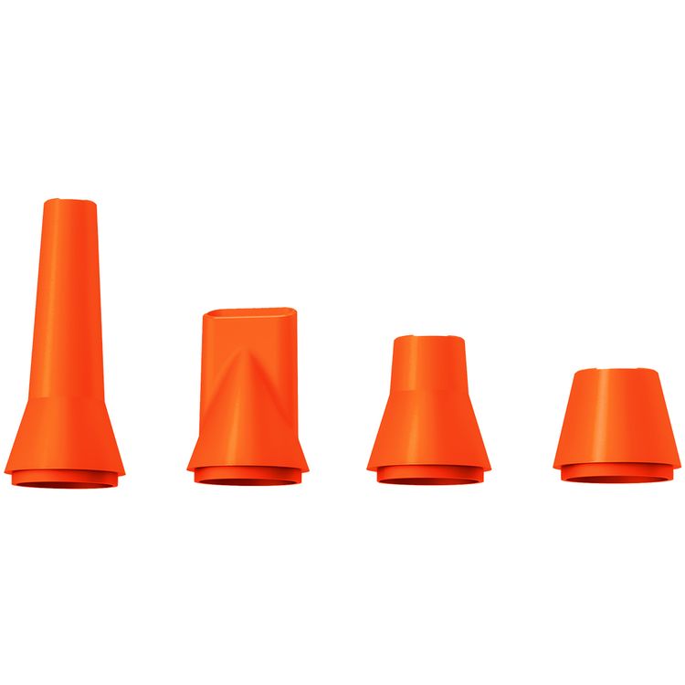 Porodo Rushjet Cordless Dust Blower with 150W Powerful Motor, 4 Speed Levels, Extended Battery Life, Powerful Airflow, ABS Material - Gold / Orange