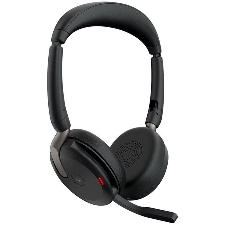 Jabra Evolve2 65 Flex Headset with Foldable and Futuristic Flat Design, Crystal Clear Conversations, Noise Cancellation, All day Comfort - Black