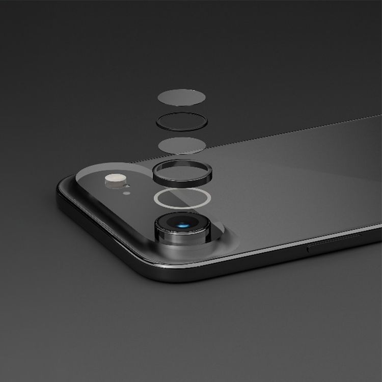 Levelo LucentUno Camera Lens Protector with 99%  Transmittance for iPhone 17 Air, Anti-Fingerprint, Anti-Scratch, Double-Sided AR Glass, Oleophobic Coating, Multi-Layer Protection, Strong Adhesive - Black
