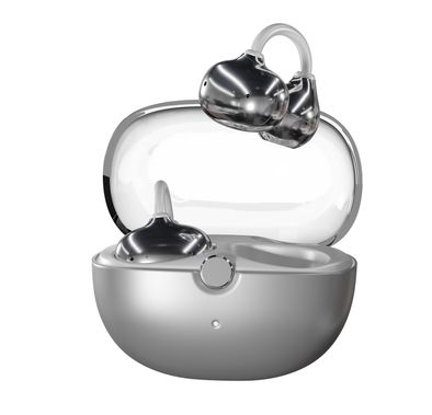 Green Lion Malibu Wireless Earbuds with Voice Assistant, Lightweight Design, Clear Voice Calls, Open-Ear Audio, Bluetooth Version 6.0, 180 Days standby Time, Up to 12 Hours Playtime, Type-C Charging Port, Smart Touch Control - Gray