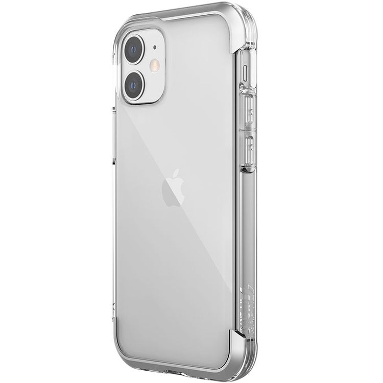X-Doria Raptic Air Sleek Case Compatible for iPhone 12 Mini (5.4") Anti-Scratch, 13ft Drop Tested, Shock Absorbing Protection Back Cover Suitable with Wireless Charging - آيفون 12 ميني - صافي