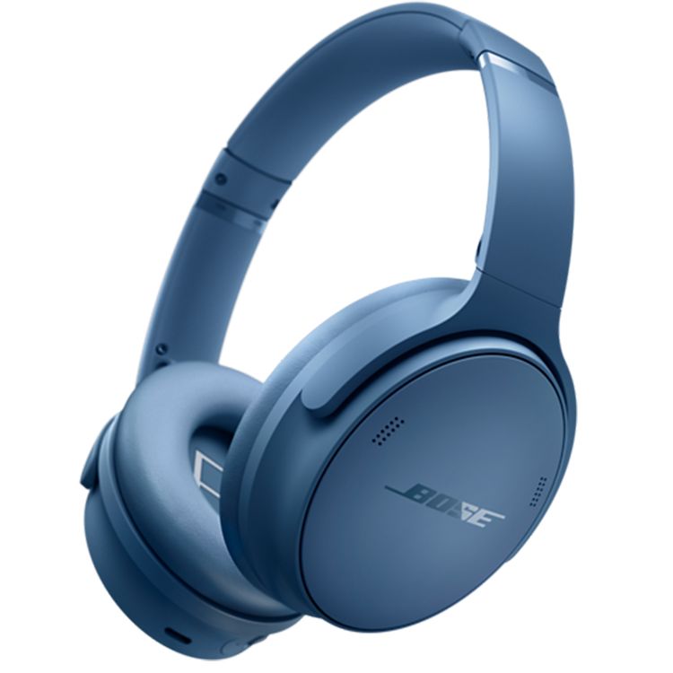 Bose QuietComfort Wireless Headphones with Bluetooth & AUX Connection, Up to 24 Hours Battery Life, Active Noise Cancellation, High-Fidelity Audio, Water Resistant - Blue Dusk