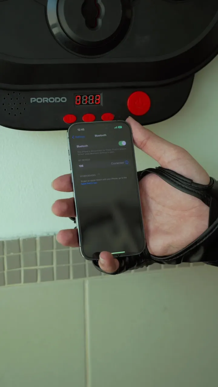 Porodo Lifestyle Interactive Boxing game, Digital Scorer, Gloves Included, Music Selection, Bluetooth Speaker, 6 Speed Level