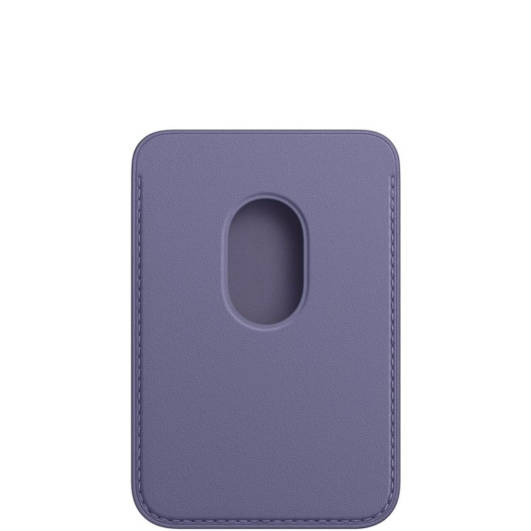 Apple Leather Wallet with MagSafe Compatible for iPhone - Wisteria