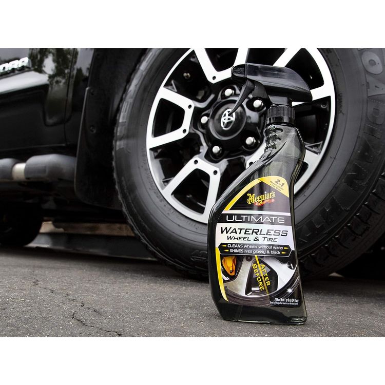Meguiar's Ultimate Waterless Wheel & Tire Dressing, Spray Bottle, 709ml