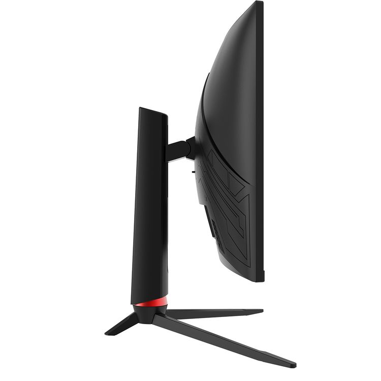 Porodo Gaming 27" 240Hz Curved Gaming Monitor Adjustable Rotating Stand - Black - 27 Inch