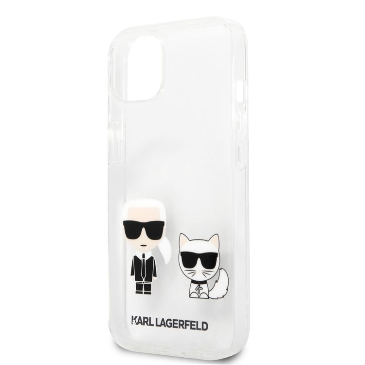 Karl Lagerfeld PC/TPU Hard Case Ikonik Choupette For iPhone 13 (6.1 ) - Transparent