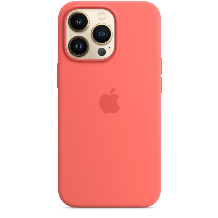 Apple Silicone Case with MagSafe Compatible for iPhone 13 Pro (6.1") – Pink Pomelo