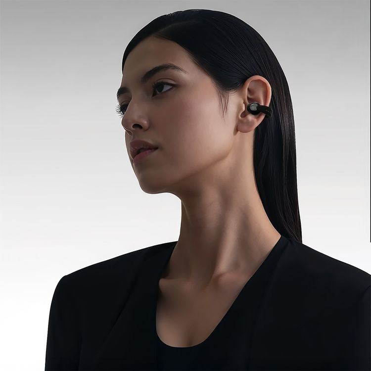  Green Lion GR-22 Clip-On Earbuds with Voice Assistant, IPX4 Waterproof, Dual Mic Calls, USB-C Charging, 20 Hours Playtime with Case, v5.4 Bluetooth - Black