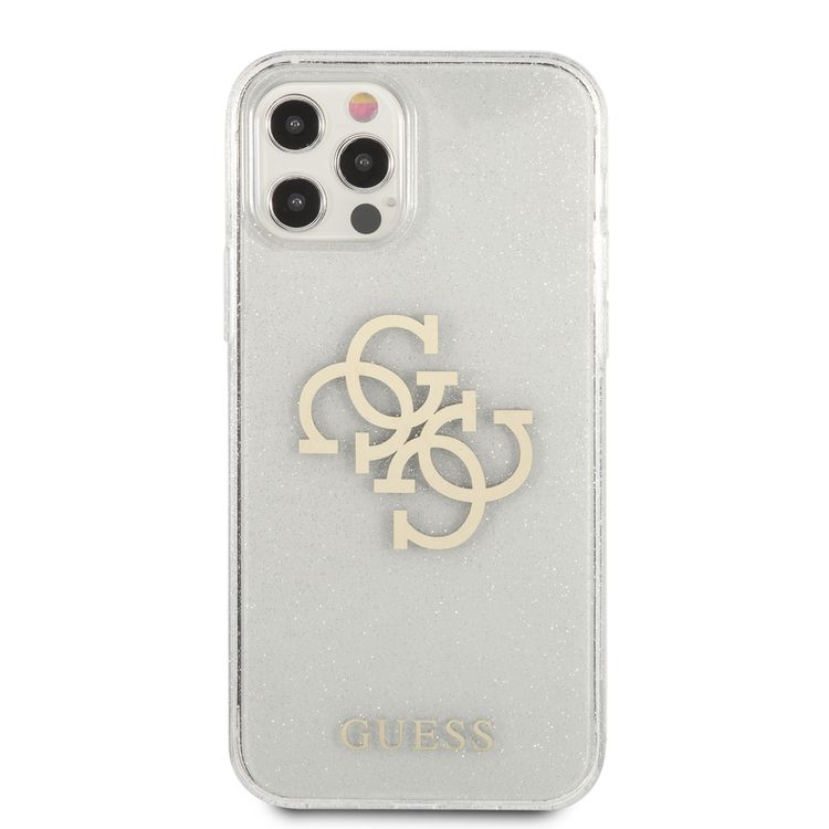 Karl Lagerfeld TPU Choupette Glitter Transparent Hard Case for Apple iPhone 12 / 12 Pro (6.1") - Clear