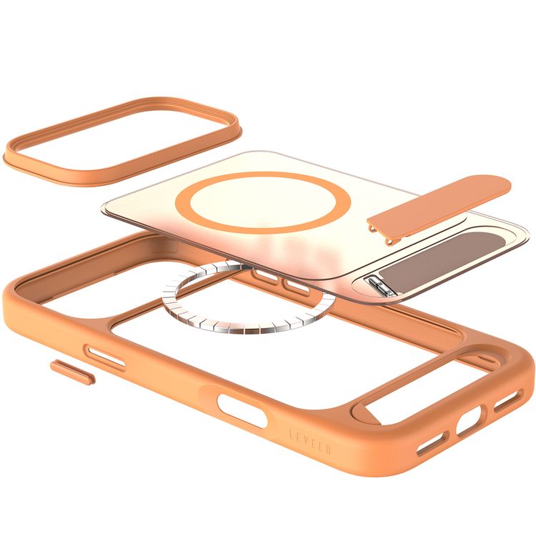Levelo Matteo Hybrid Kickstand Case for iPhone 17 Pro Max in