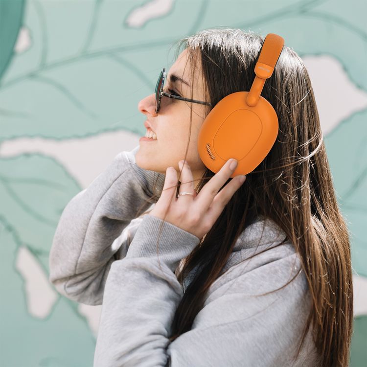 Green Lion Sunstone Wireless Headphones with 36 Hours Playtime, Bluetooth V5.3, 10m Maximum Distance Range, 300mAh Battery Capacity - Orange