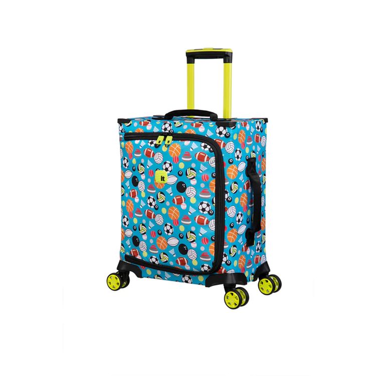 it Luggage Kids Maxpace Luggage, 31L Capacity, 8 Spinner Wheels, Telescopic Handle - Ocean Blue