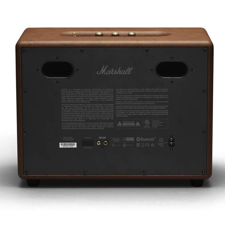 Marshall Woburn II Bluetooth Wireless Stereo Speaker with Bluetooth Version 5.0, Jack 3.5mm Connectivity, 10m Bluetooth Range, App Controller - Brown