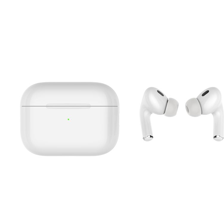 Porodo Soundtec Earbuds Pro 2 with ANC Transparency & Active Noise Cancellation, Adaptable, Touch Control, Wireless Charging Compatibility, Bluetrum Chipset, 300mAh Battery Capacity - White