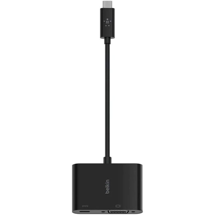 Belkin USB-C to VGA + Charge Adapter - Black