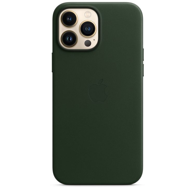 Apple Leather Case with MagSafe Compatible for iPhone 13 Pro Max (6.7") - Sequoia Green
