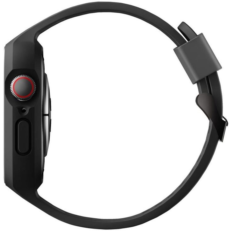 Uniq Monos 2-in-1 Strap with Hybrid Case for Apple Watch - Midnight Black