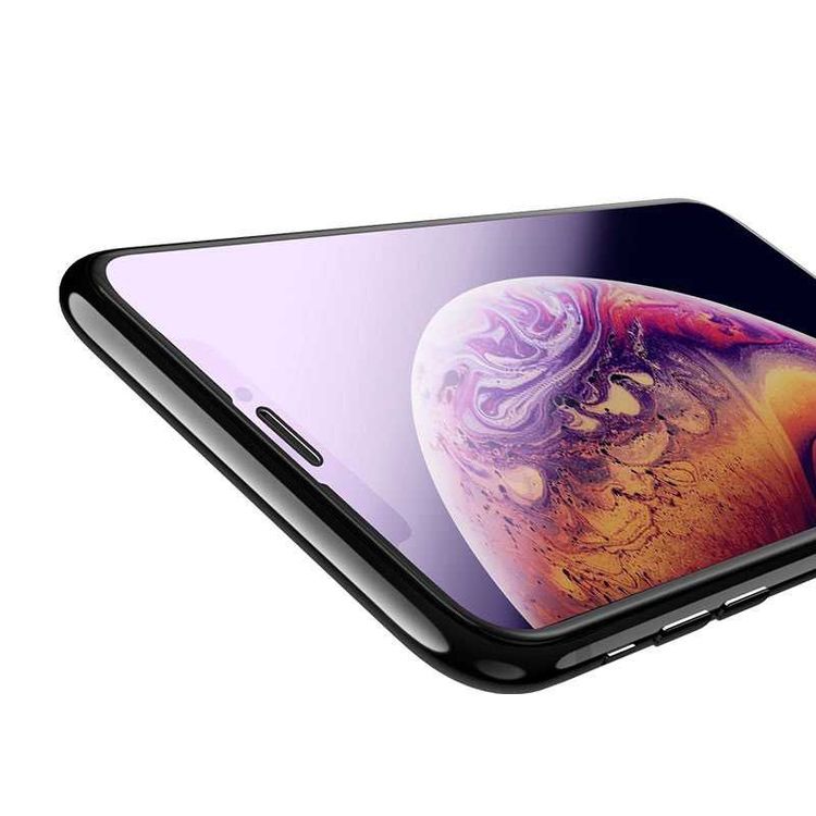 Devia Van Series Full Screen Anti-Blue Ray Tempered Glass for iPhone 6.5 - Black