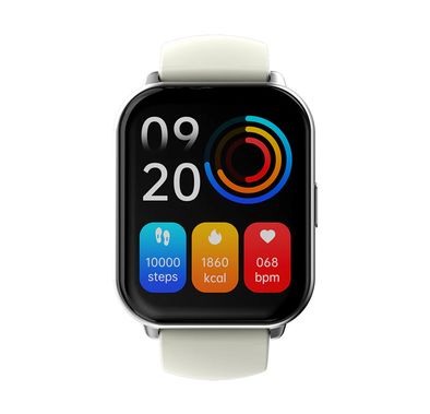 HiFuture Zone2 Smart Watch with 1.96" IPS Display, Up to 7 Days Battery Life, IP68 Waterproof, Health Monitoring, Activity Tracking, Wireless Calling - Silver