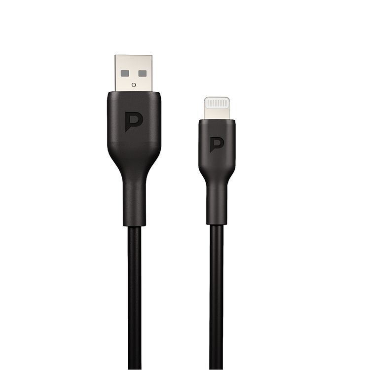 Powerology USB-A to Lightning Data Sync & Charge 1.2m - Black