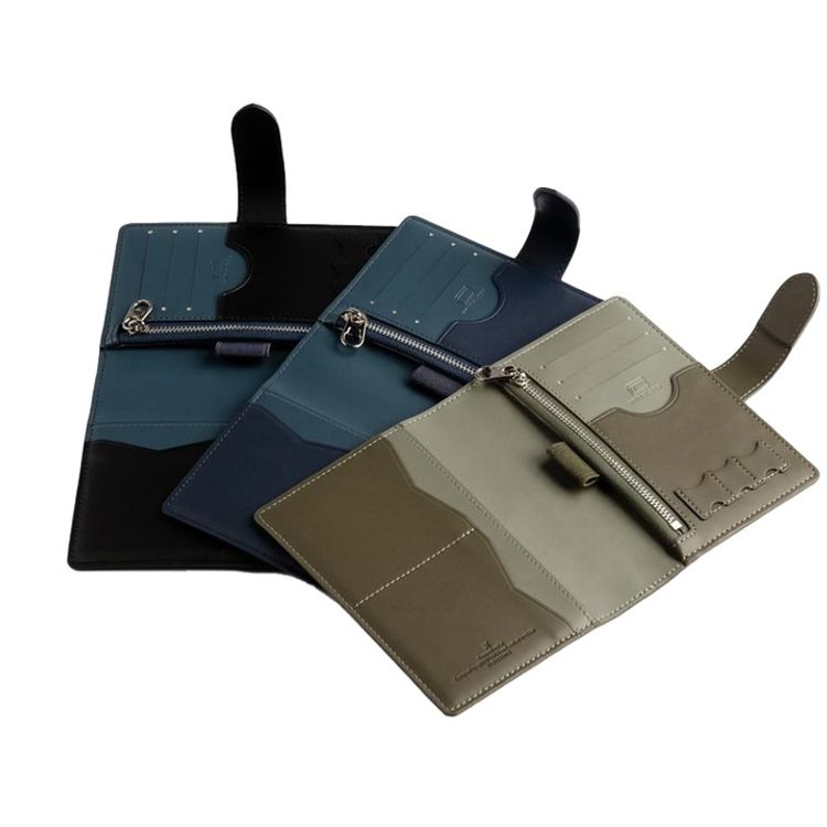 Green Lion Passport Pouch  - Black