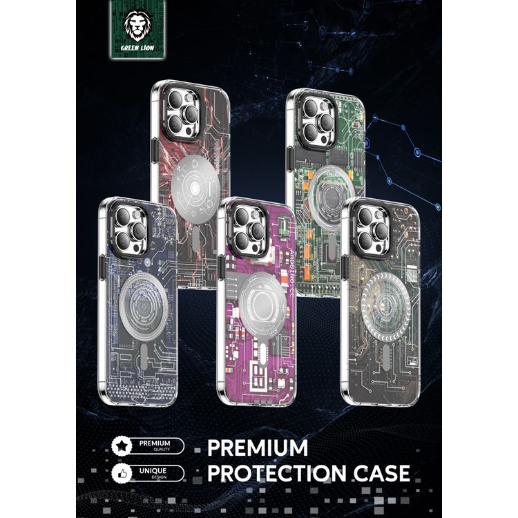 Green Lion Magnetic Tech Plus Case for iPhone 14 Pro Max (6.7) - Green