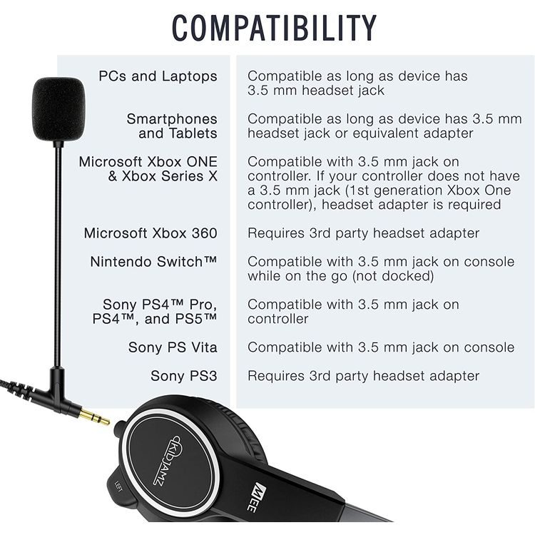 MEE Audio KidJamz Kids Headphone with Built-In Boom Microphone & Volume-Limiting Technology, 85dB, Tangle-resistant Cable, Adjustable & Flexible Headband, Noise-Cancelling - Black