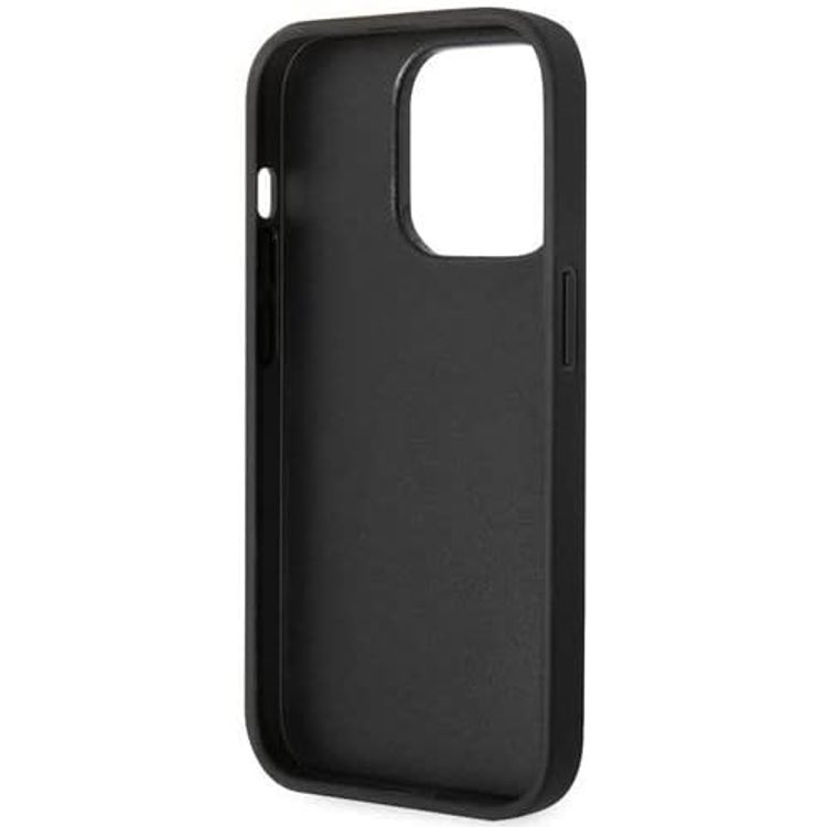 U.S.Polo Assn. PU Card Slot DH Hard Case  - Black - iPhone 15 Pro Max