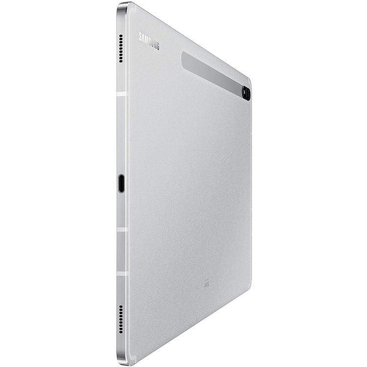 Samsung Galaxy Tab S7+ with S Pen SM-T970 12.4" inch Display 6GB RAM / 256GB ROM, 10090 mAh Long-Lasting Battery, Qualcomm Snapdragon 865 5G+ Processor 45W Fast Charging, 8MP Front & 13MP Rear Camera, Tablet with Fingerprint Sensor -  Silver