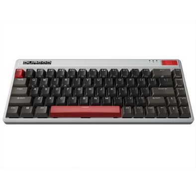 Durgod Fusion Wireless Mechanical Keyboard 65% Layout Doubleshot PBCherry Profile, Bluetooth 5.0, compatibility with Mac & Windows, USB Type C, Brown Switch - Gray/Black/Red