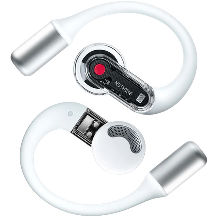 Nothing Ear (Open) Open-Ear True Wireless Earbuds, Multipoint Pairing, USB-C Charging Port, 30 Hours Battery Life, Volume Control, Google Fast Pair - White