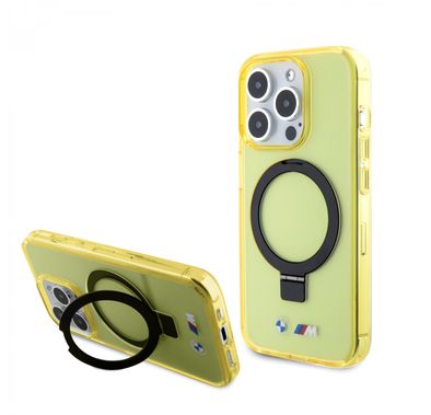 BMW iPhone 15 Pro For MagSafe IML Case with Ring Stand  - Yellow