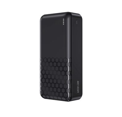 Green Lion Rome 30000mAh Power Bank, Short Circuit Protection, 20W Power Delivery, USB-A & Type-C Ports, Type-C & Micro Input - Black 