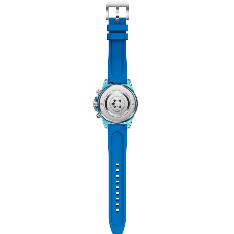 Porodo Raytona Smart Watch for Android and iOS Mobile Phone, 1.43" Touch Display, Wireless Charging, Multiple Sport Modes, Bluetooth Calling, Health Monitoring - Blue